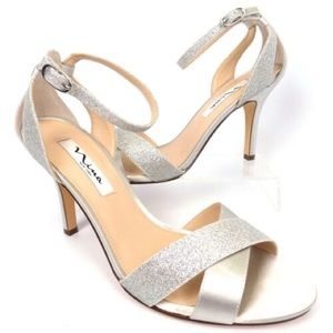 NWT NINA Women's Venus, New Silver, Size 8.5